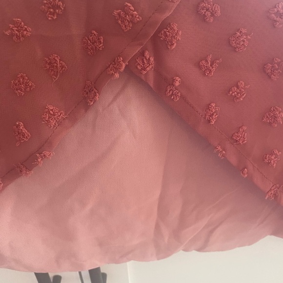 Pink midi skirt with tie - Picture 4 of 4